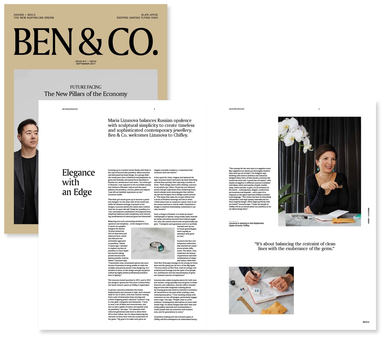 Lizunova in the press: Ben and Co magazine