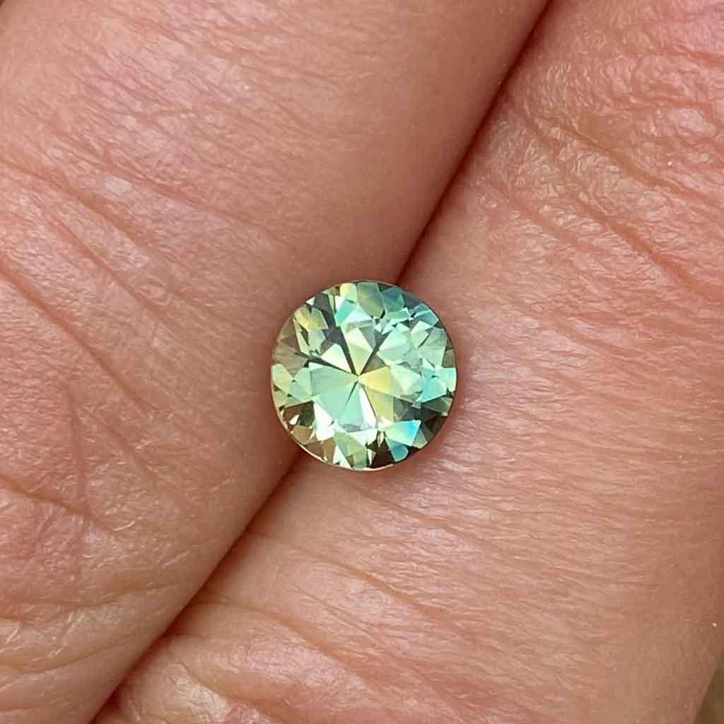 1.15ct round Australian parti sapphire - Lizunova Fine Jewels
