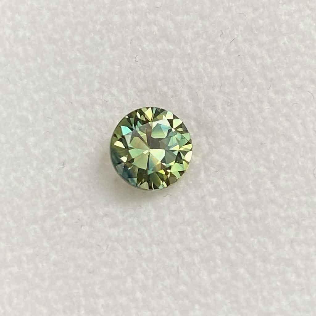 1.15ct round Australian parti sapphire - Lizunova Fine Jewels