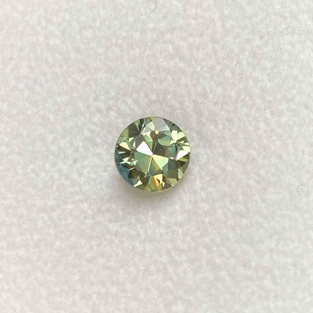 1.15ct round Australian parti sapphire - Lizunova Fine Jewels