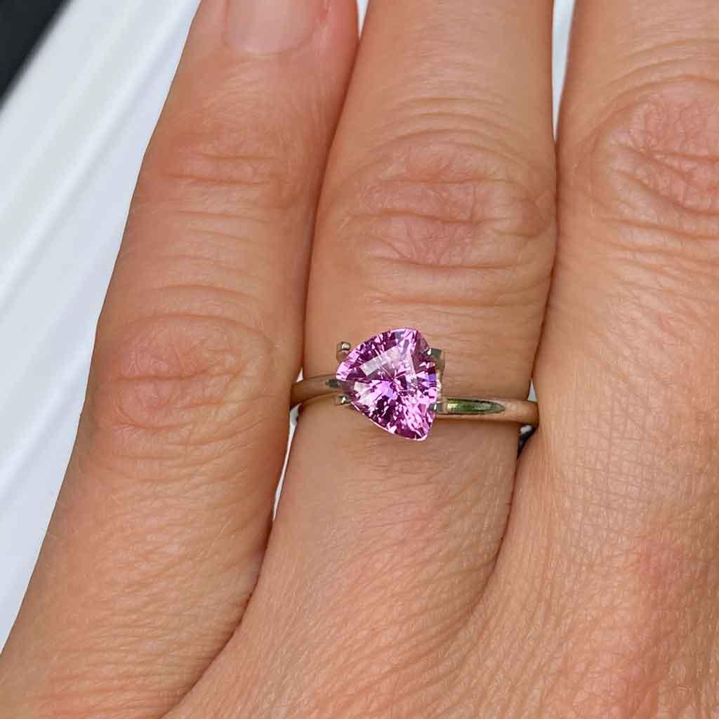 1.38ct freeform pink sapphire - Lizunova Fine Jewels