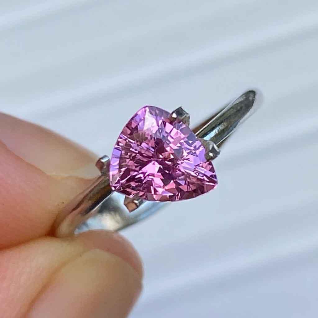 1.38ct freeform pink sapphire - Lizunova Fine Jewels