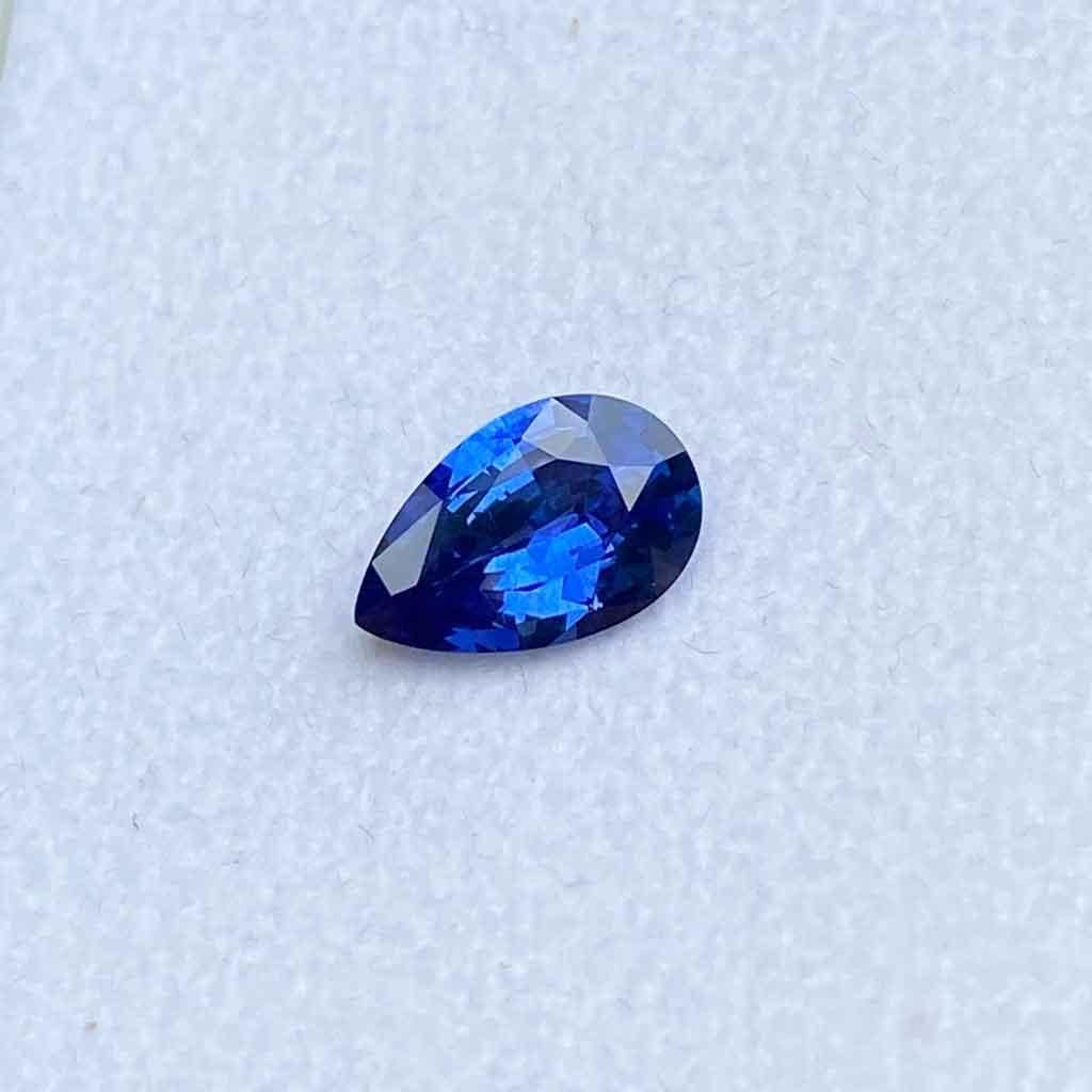 1.49ct pear cut blue sapphire - Lizunova Fine Jewels