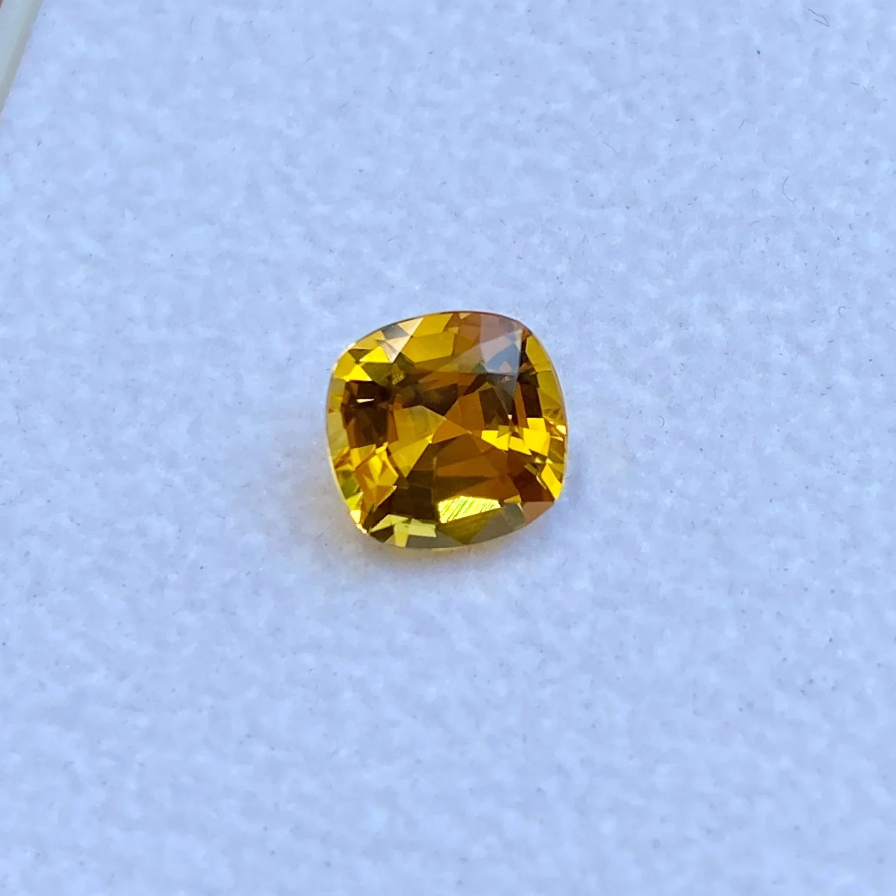 1.59ct cushion yellow sapphire - Lizunova Fine Jewels