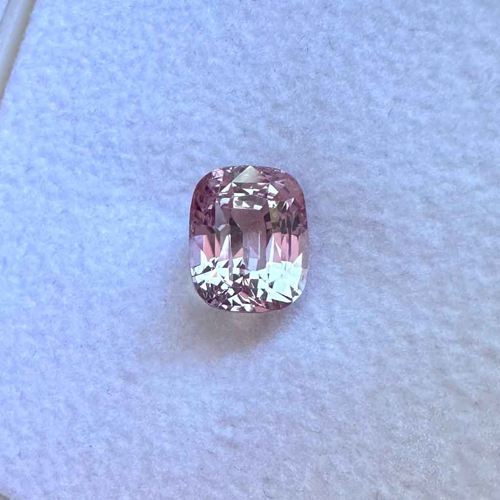 cushion-padparadscha-sapphire-engagement-ring-Lizunova-Fine-Jewels-Sydney-Jeweller-Sydney-NSW-Australia