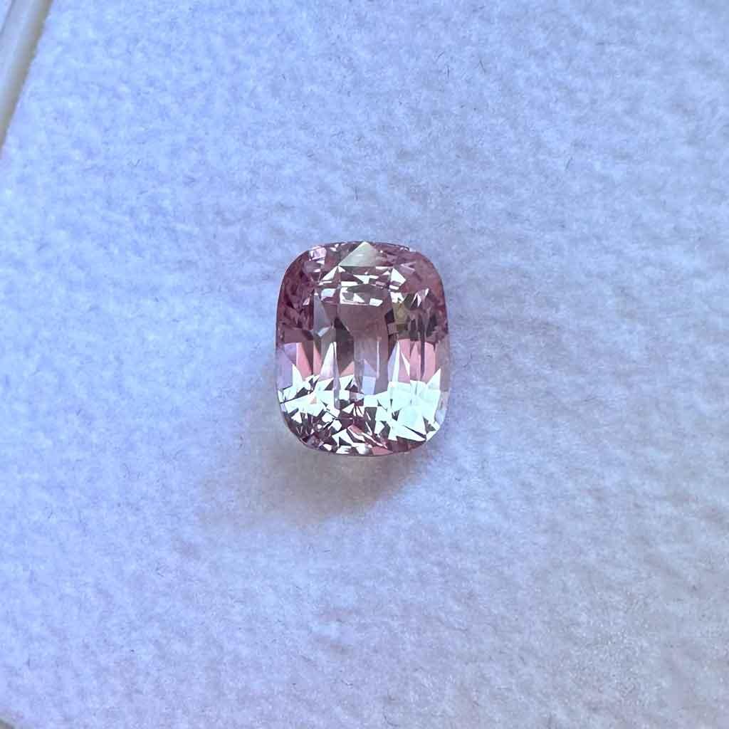 2.03ct cushion Padparadscha sapphire - Lizunova Fine Jewels