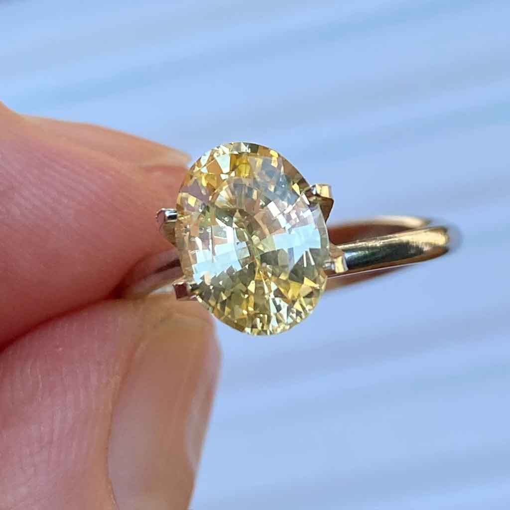 Oval-yellow-sapphire-bespoke-engagement-ring-Sydney-jeweller-Lizunova-Fine-Jewels jeweller Lizunova Fine Jewels