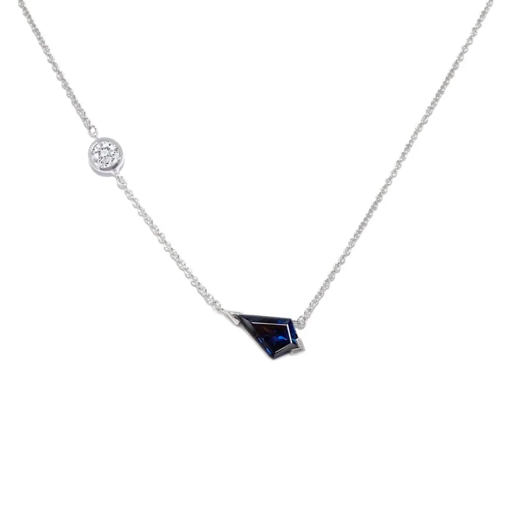 Air | Sapphire & diamond necklace - Lizunova Fine Jewels