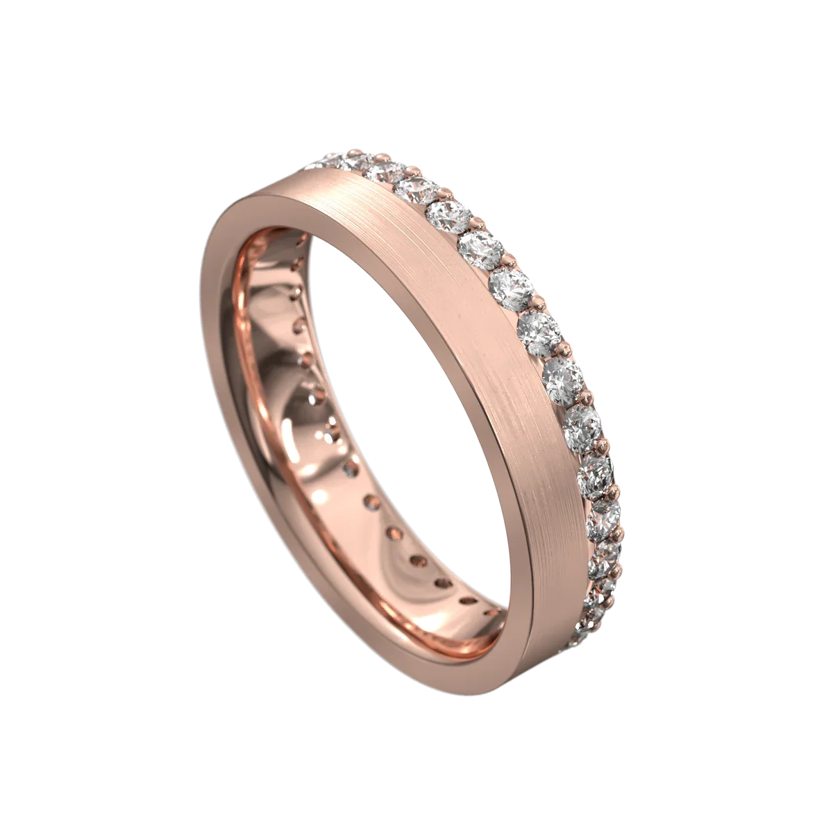 Alex | Unisex diamond wedding band - Lizunova Fine Jewels
