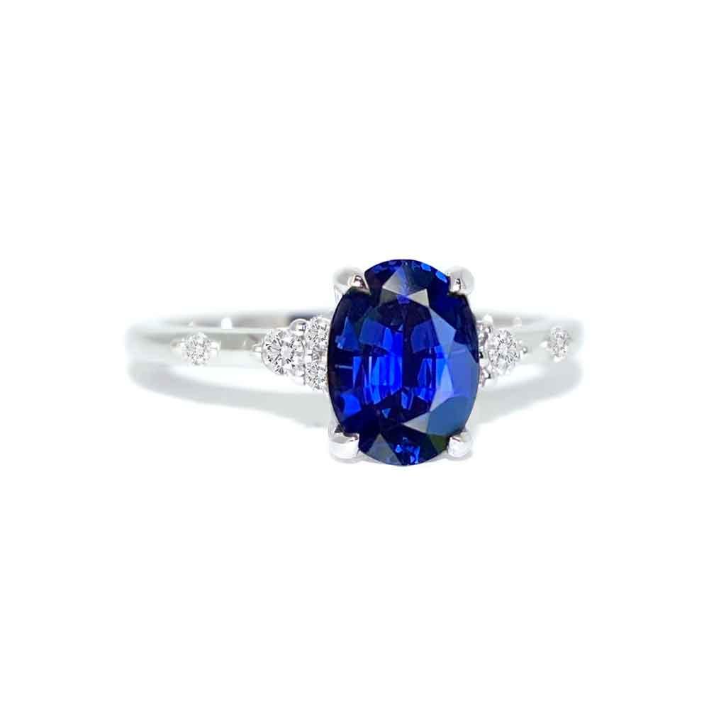 Aria | Blue sapphire engagement ring - Lizunova Fine Jewels