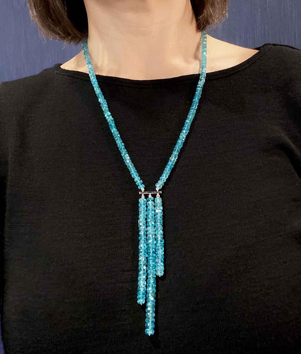 Astoria | Apatite necklace - Lizunova Fine Jewels