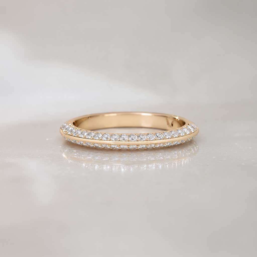 Ballets Russes | Knife edge diamond wedding ring