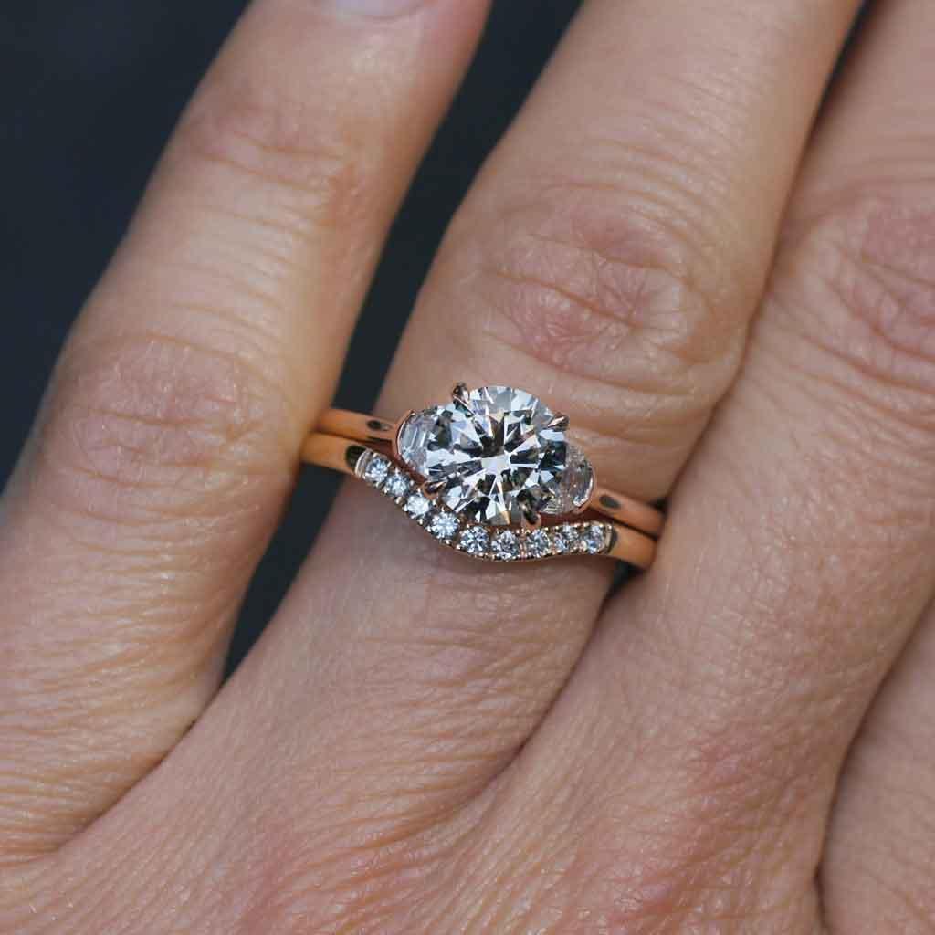 Bec | Champagne diamond engagement ring - Lizunova Fine Jewels