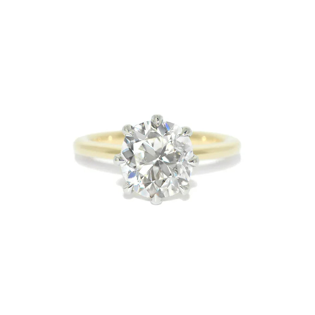 Beth | Antique old mine diamond engagement ring - Lizunova Fine Jewels
