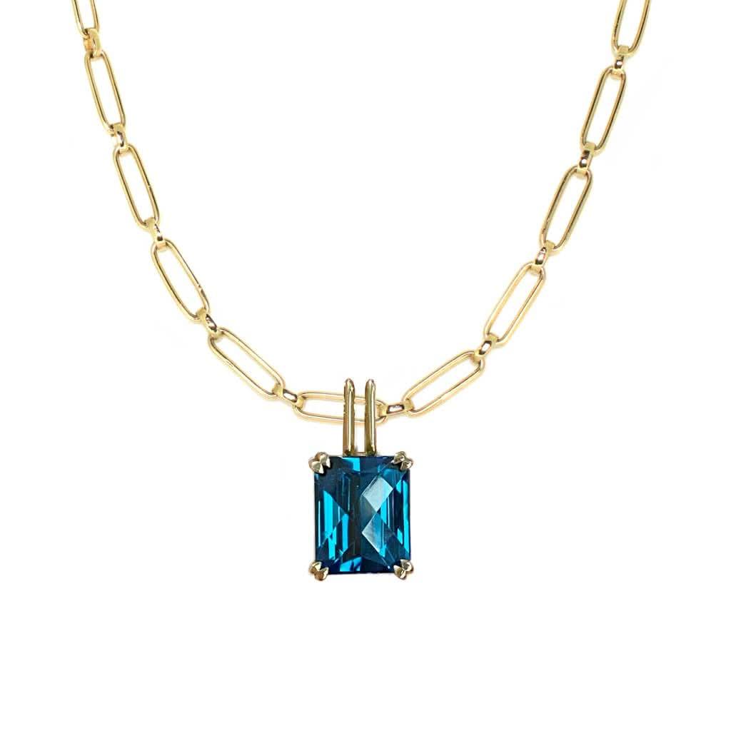 Chelsea | London Blue Topaz pendant - Lizunova Fine Jewels