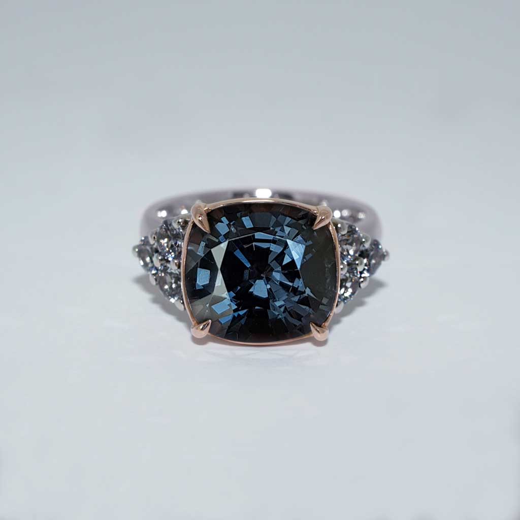 Dita | Grey spinel engagement ring