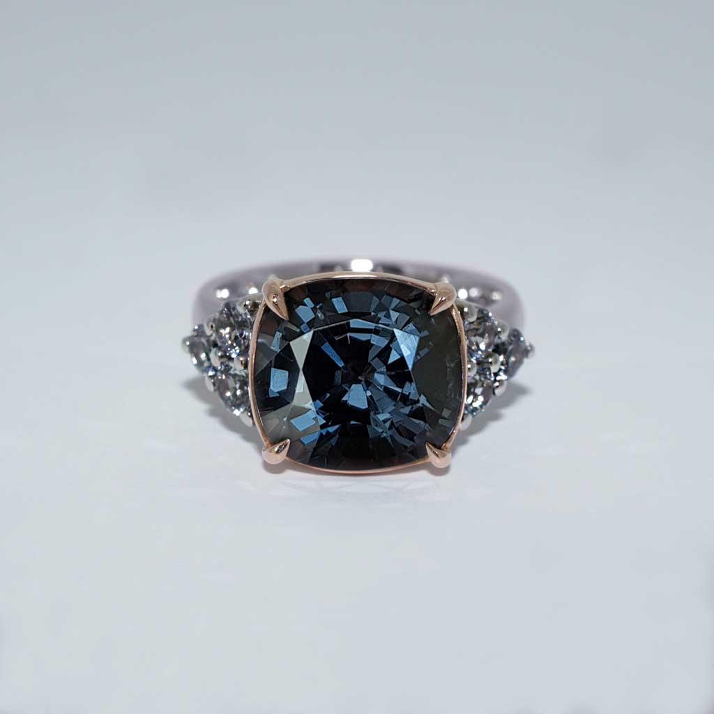 Dita | Grey spinel engagement ring - Lizunova Fine Jewels