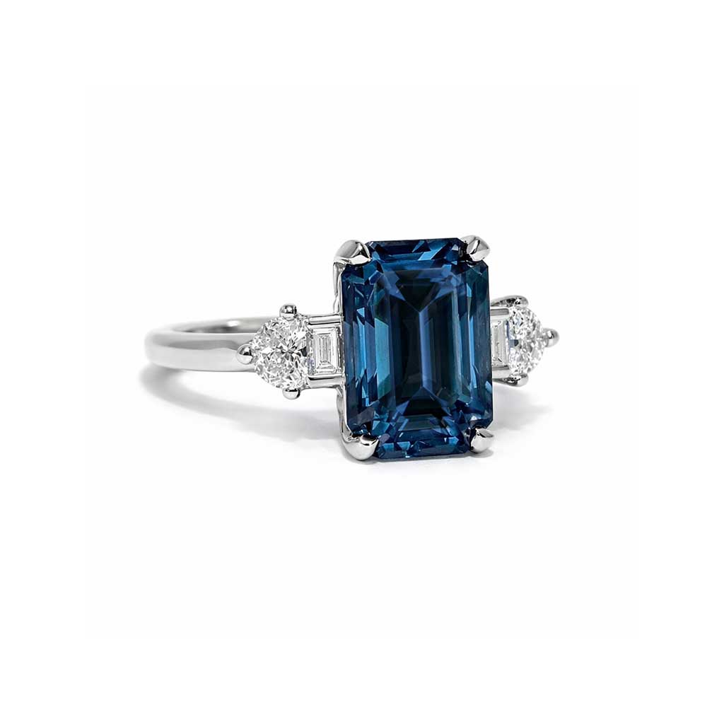 Ellington | Spinel & diamond white gold ring - Lizunova Fine Jewels