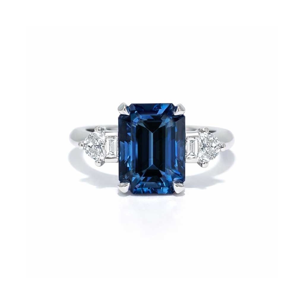 Ellington | Spinel & diamond white gold ring - Lizunova Fine Jewels
