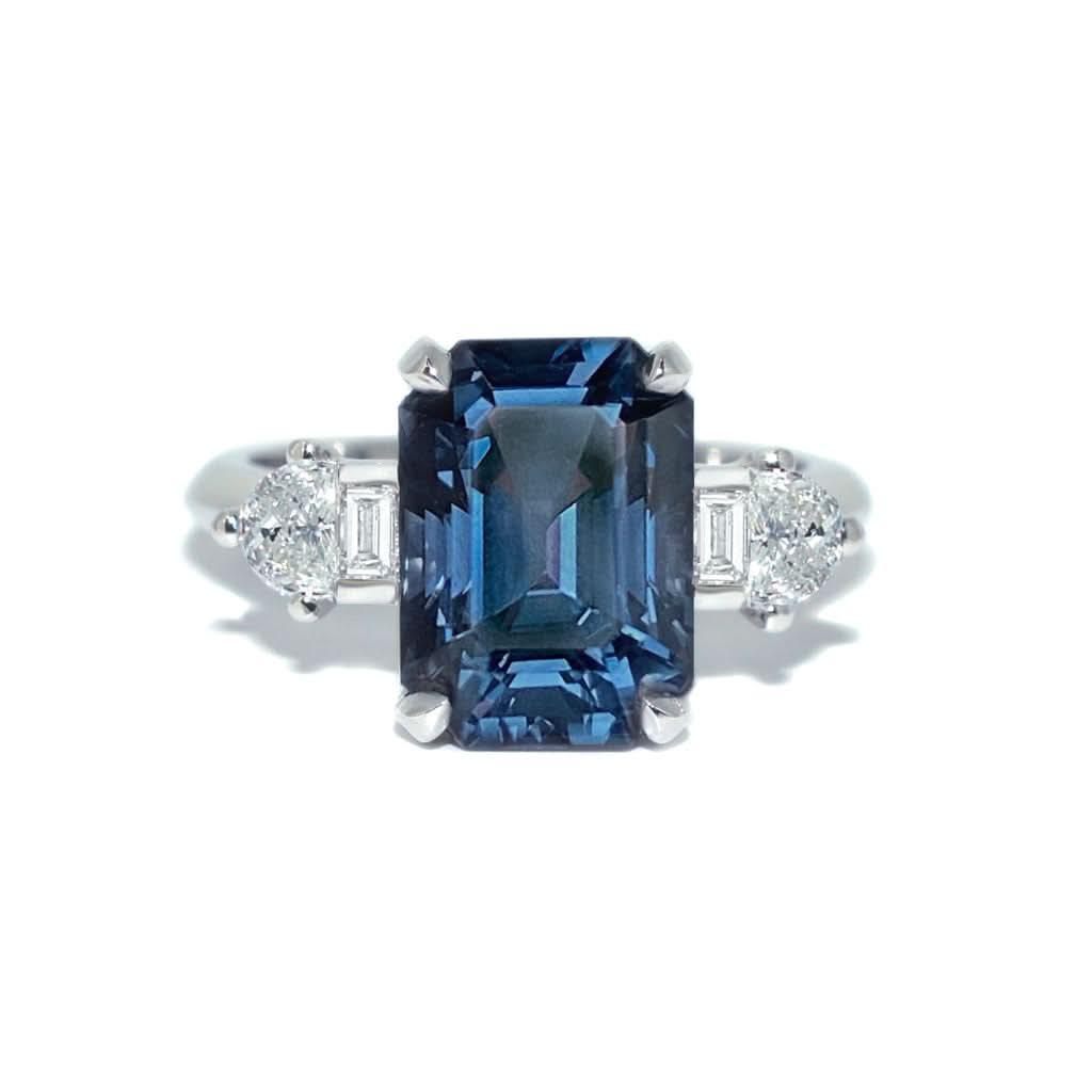 Ellington | Spinel & diamond white gold ring - Lizunova Fine Jewels