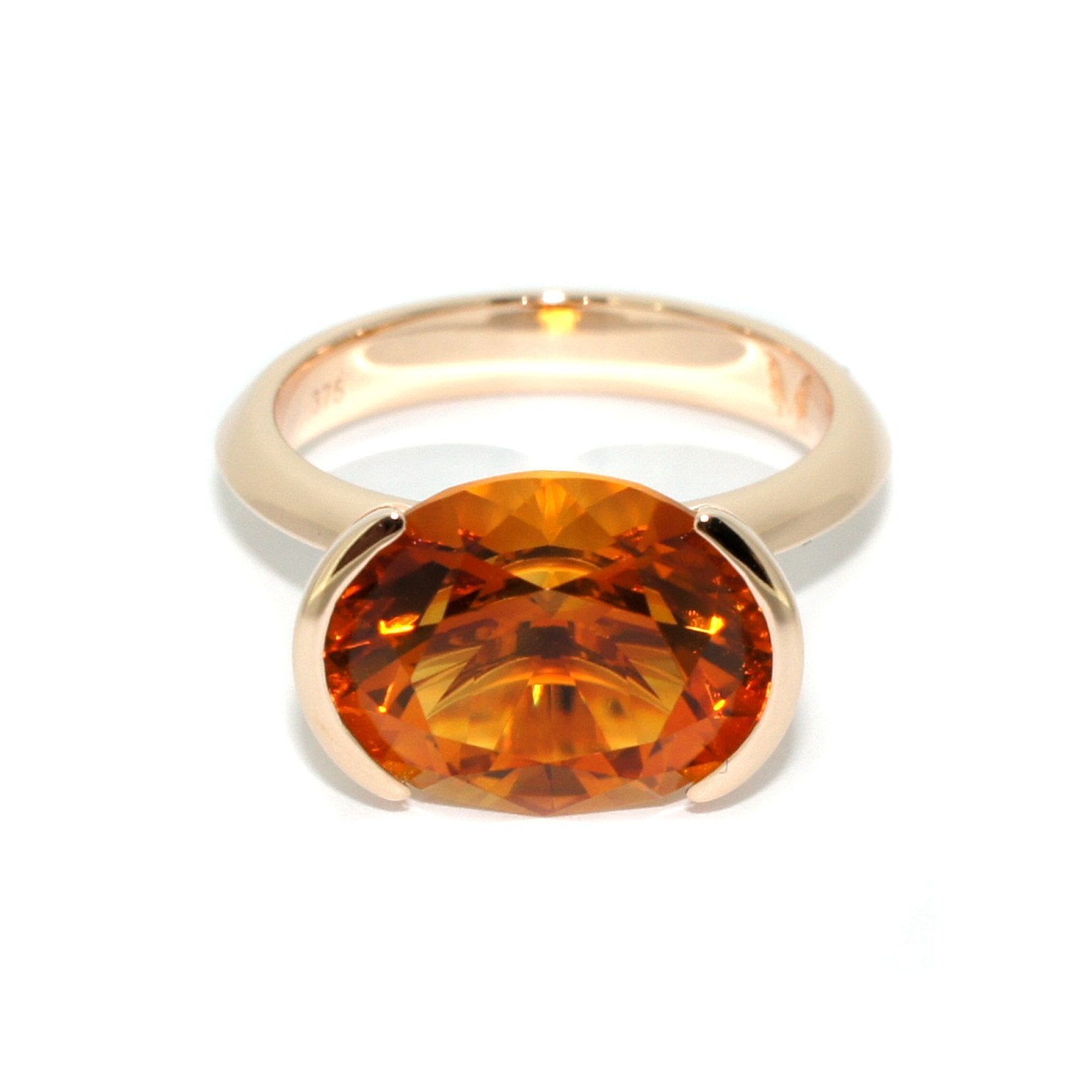 Embrace-rose-gold-citrine-cocktail-ring-contemporary-Lizunova-Fine-Jewels-Sydney-jeweller-Australia