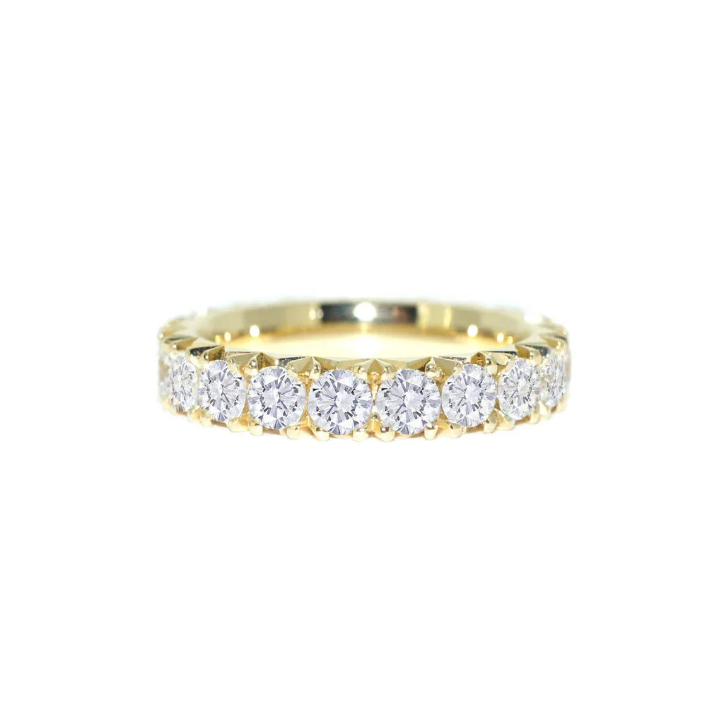 Nat | French pave diamond eternity ring - Lizunova Fine Jewels