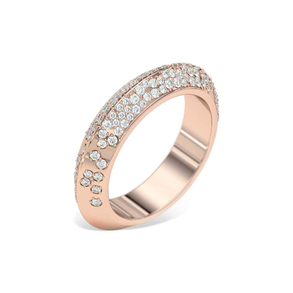 Galaxy | Knife edge diamond ring - Lizunova Fine Jewels