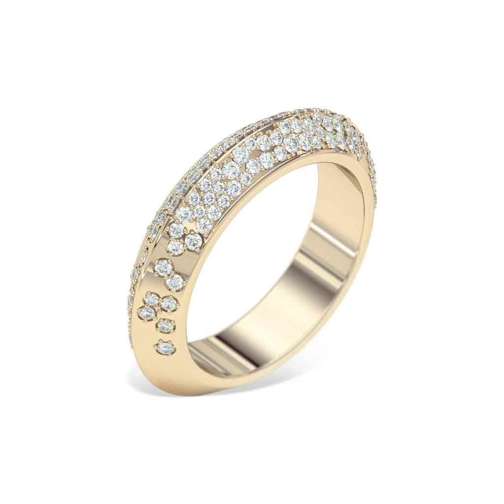 Galaxy | Knife edge diamond ring - Lizunova Fine Jewels