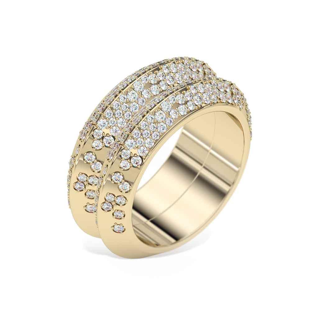 Galaxy | Knife edge diamond ring - Lizunova Fine Jewels