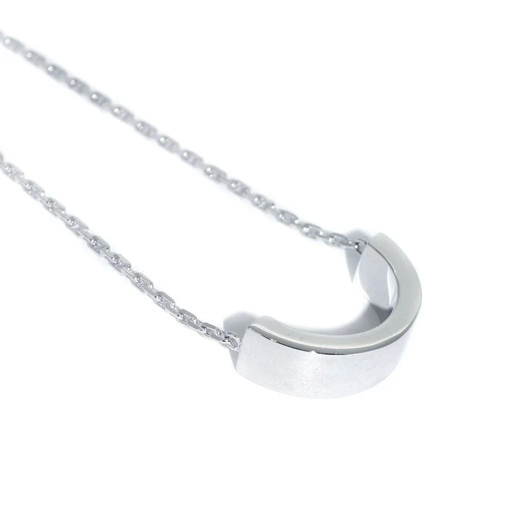 Half Moon | White gold necklace - Lizunova Fine Jewels