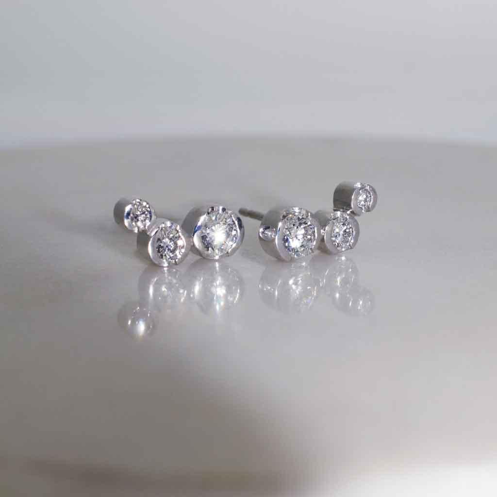 Hudson | Diamond studs - Lizunova Fine Jewels