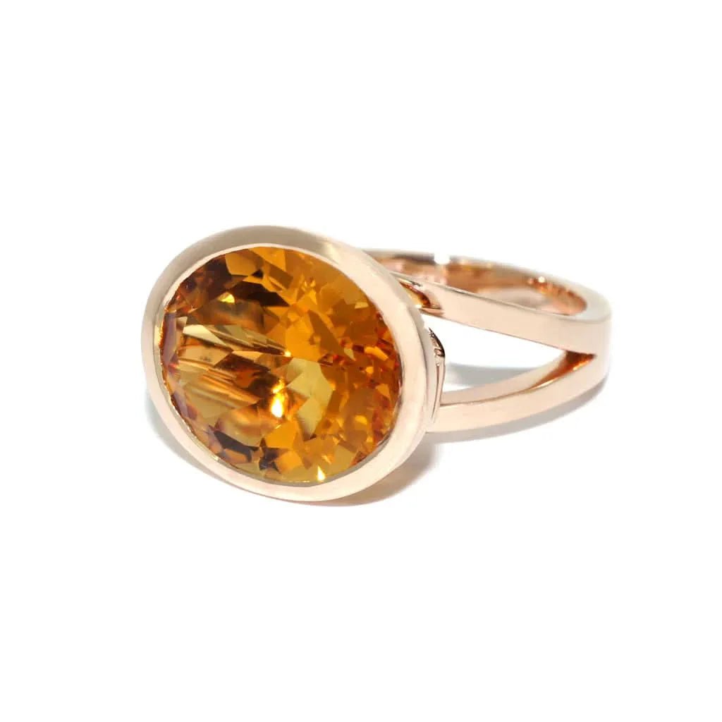 Illuminaire | Citrine cocktail ring - Lizunova Fine Jewels