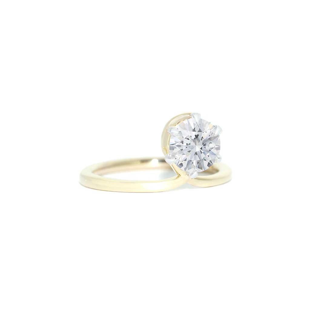 Infinity | Diamond engagement ring - Lizunova Fine Jewels