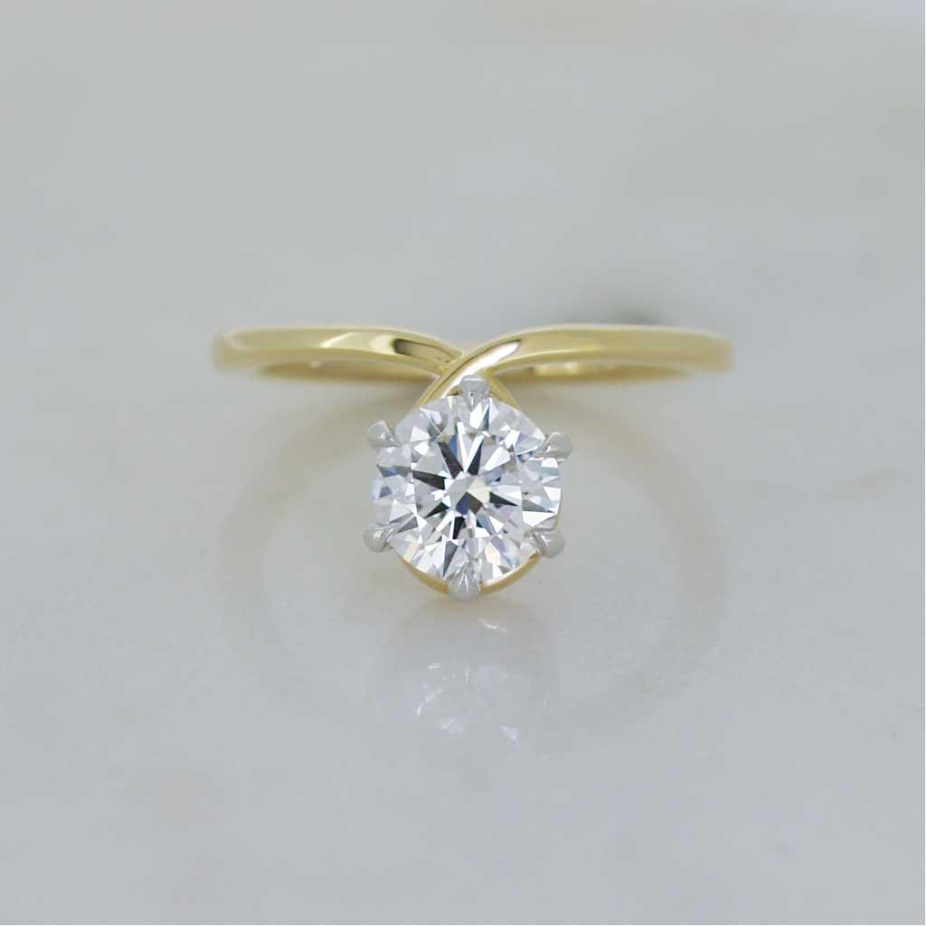 Infinity | Diamond engagement ring - Lizunova Fine Jewels