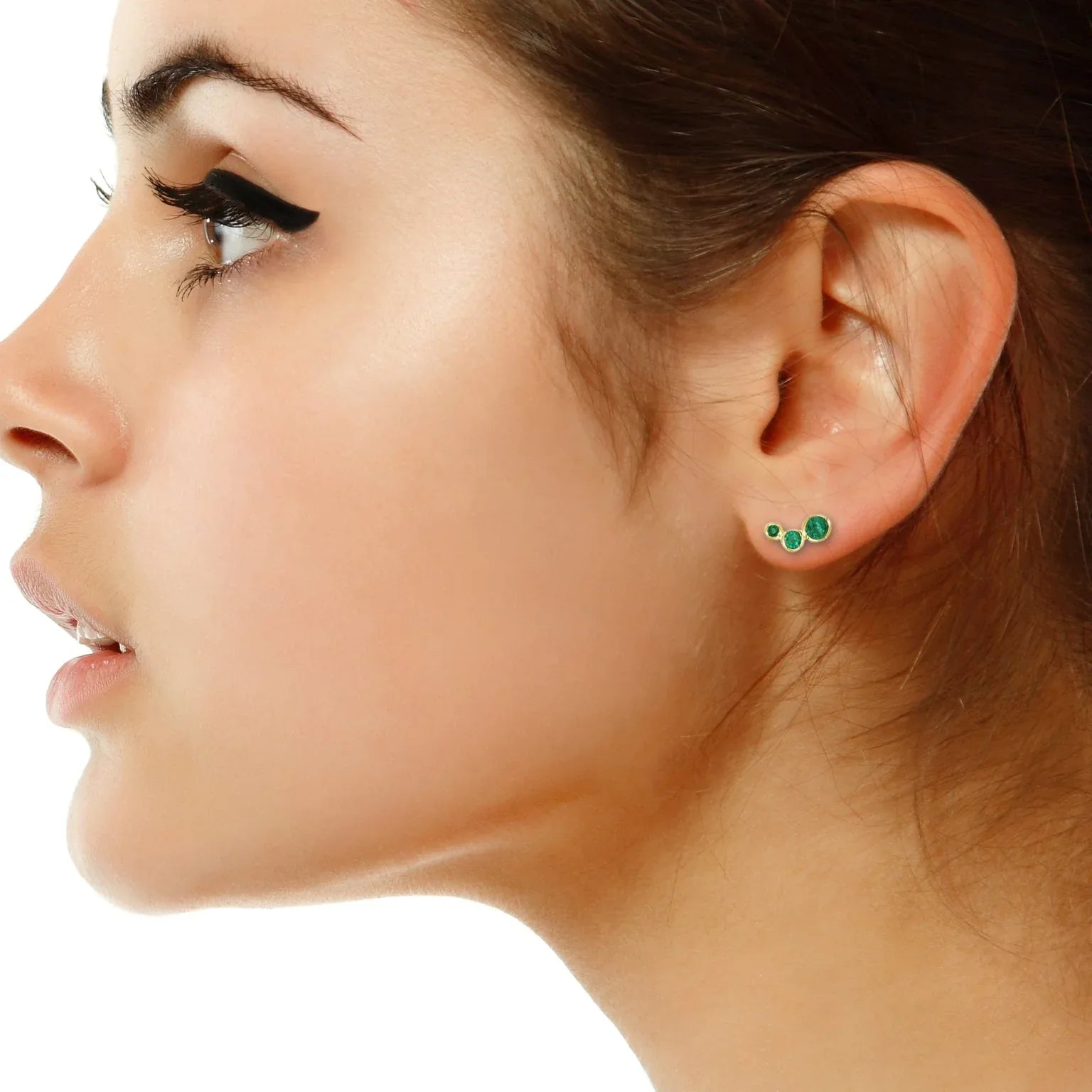 Hudson | Emerald studs - Lizunova Fine Jewels