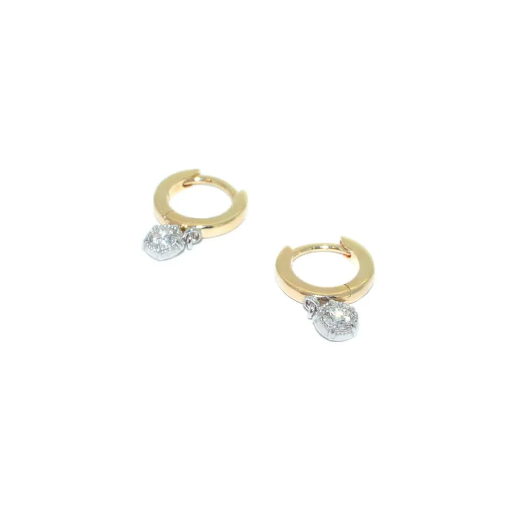 Lola | Diamond gypset earrings - Lizunova Fine Jewels