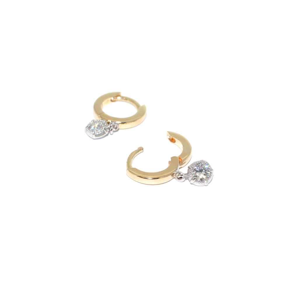 Lola | Diamond gypset earrings - Lizunova Fine Jewels