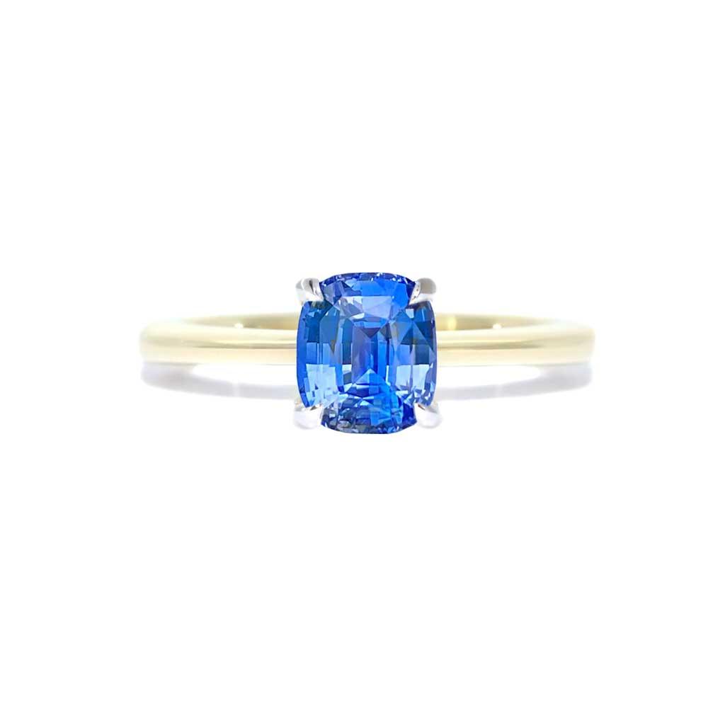 Lucia | Blue sapphire engagement ring - Lizunova Fine Jewels