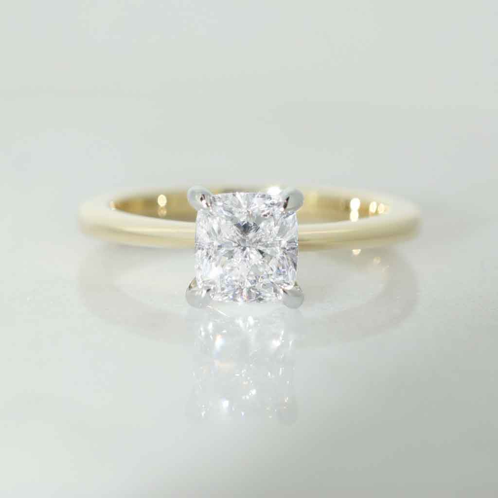 Lucia-cushion-cut-diamond-engagement-ring-gold-platinum-jeweller-Lizunova-Fine-Jewels-Sydney-NSW-Australia