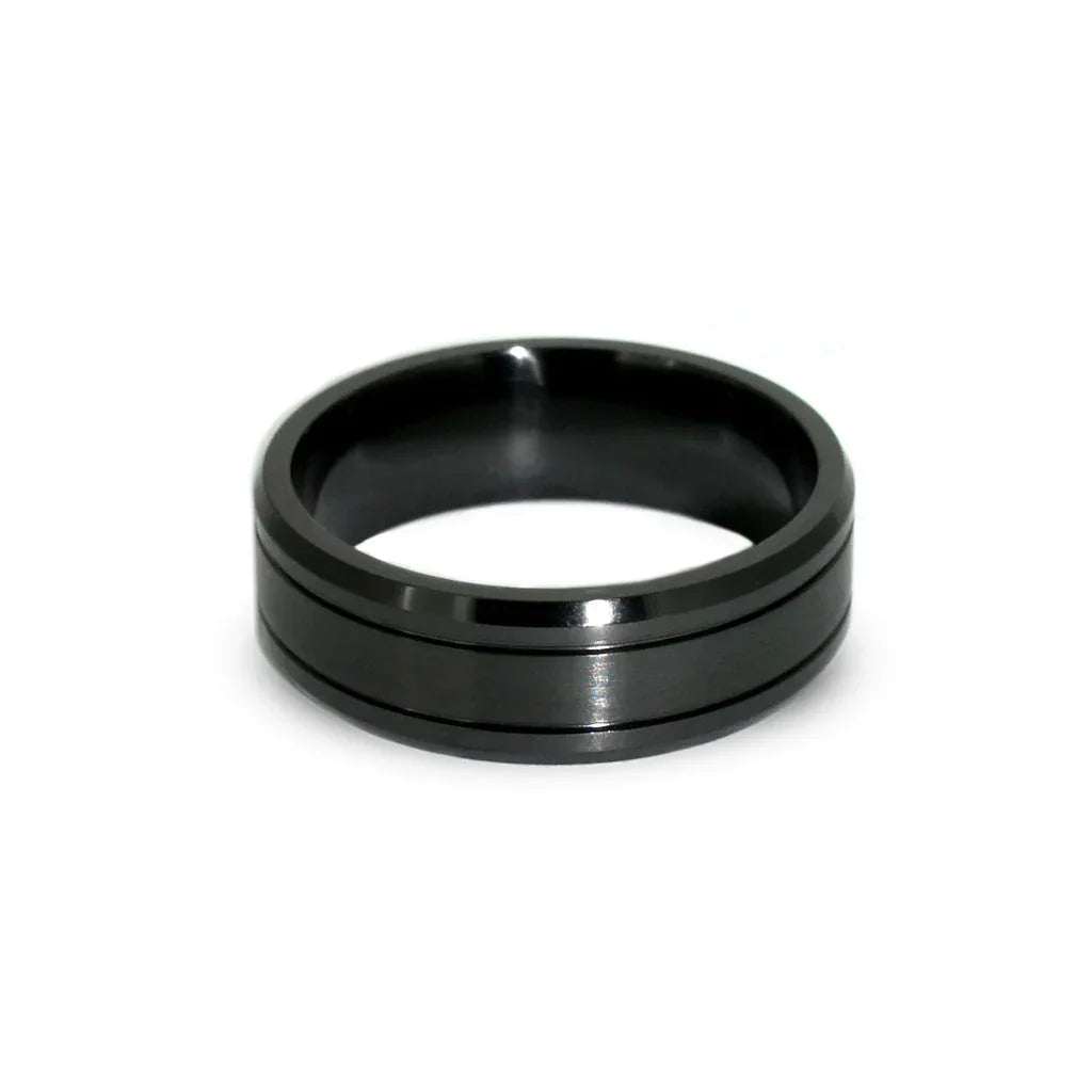 Joe | Black Zirconium ring - Lizunova Fine Jewels