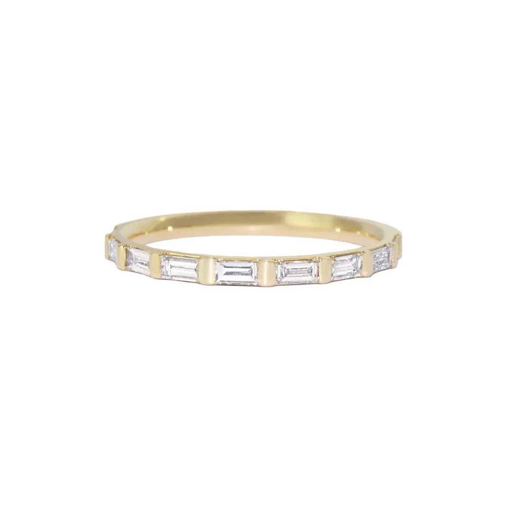 Milla | Baguette diamond wedding band - Lizunova Fine Jewels