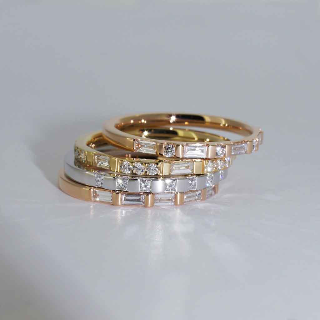 Milla | Baguette diamond wedding band - Lizunova Fine Jewels