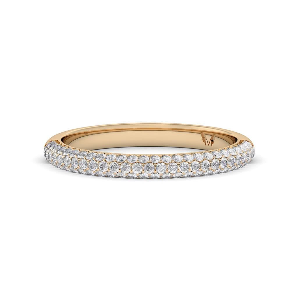 Nadia | Custom micro pave diamond wedding ring - Lizunova Fine Jewels