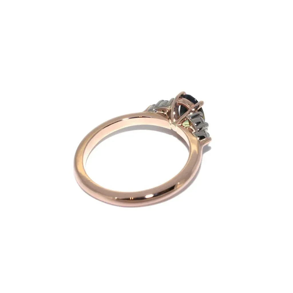 Olivia | Parti sapphire & diamond engagement ring - Lizunova Fine Jewels