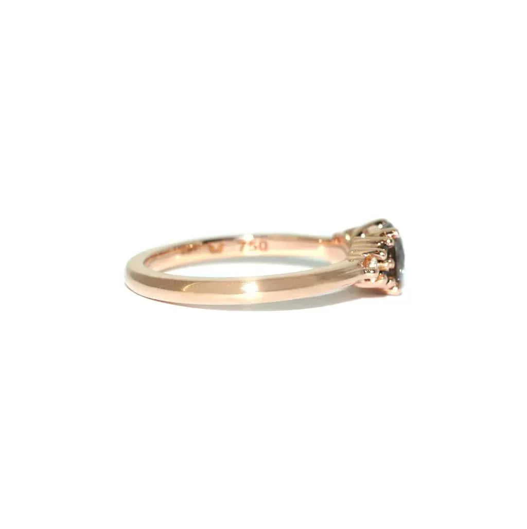 Olivia | Salt and pepper diamond engagement ring - Lizunova Fine Jewels