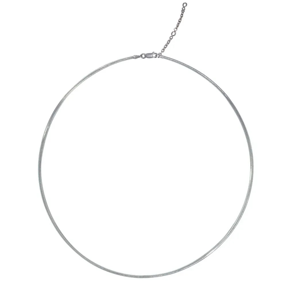 Omega chain | 18k white gold - Lizunova Fine Jewels