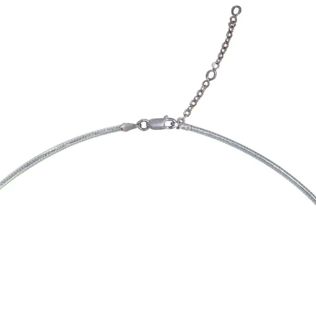 Omega chain | 18k white gold - Lizunova Fine Jewels