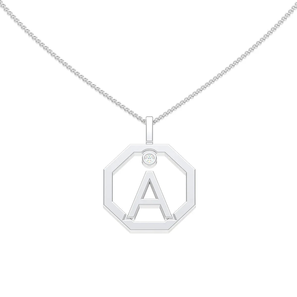 Initial pendant A - Lizunova Fine Jewels