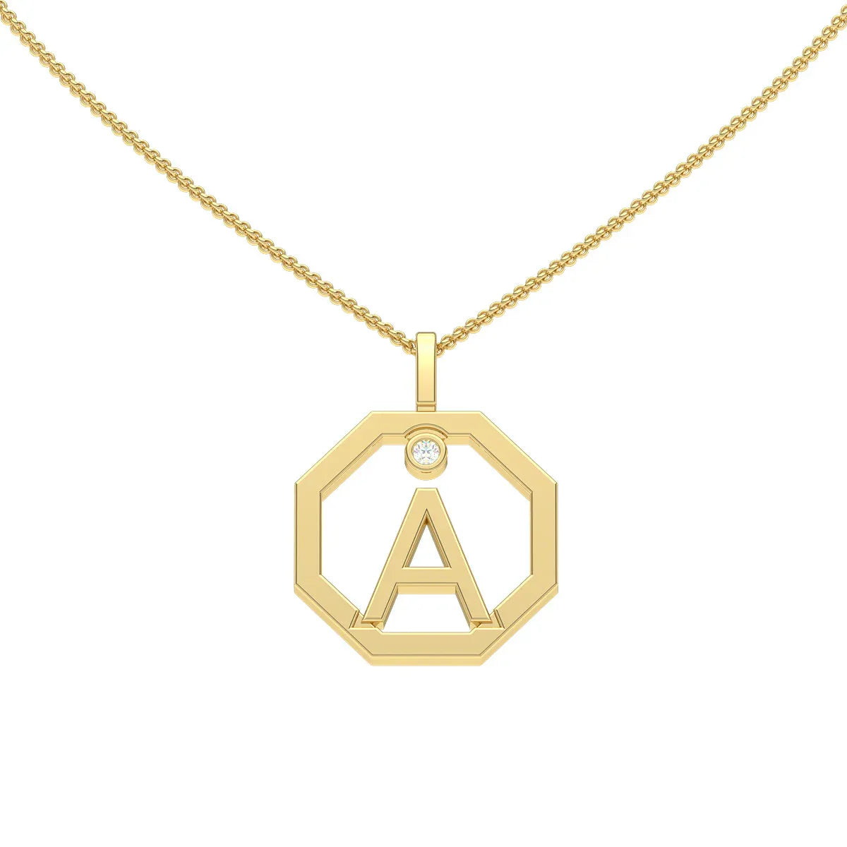 Initial pendant A - Lizunova Fine Jewels