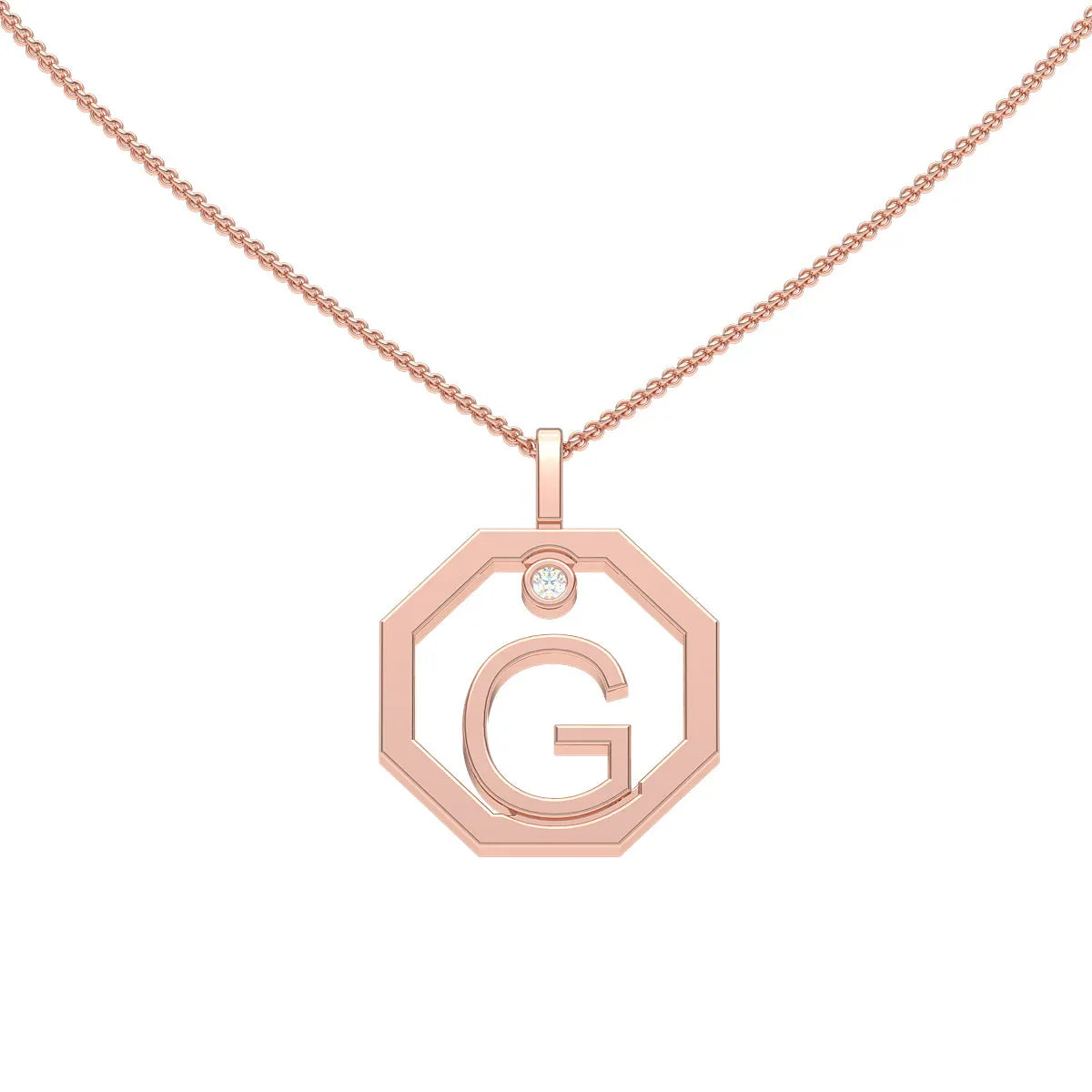 Initial pendant G - Lizunova Fine Jewels